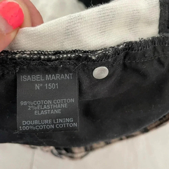 Isabel Marant leopard corduroy pants - Picture 7 of 9